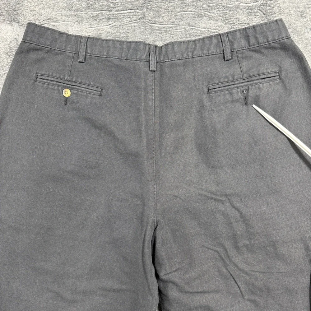Club Room‎ Pleated Linen Cotton Blend Pants Mens 42x30 Gray